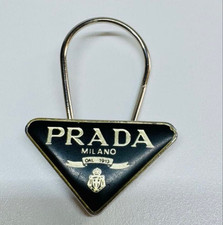 Prada Logo Signature Key Ring
