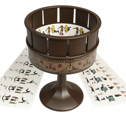 Zoetrope animation brown - brown,