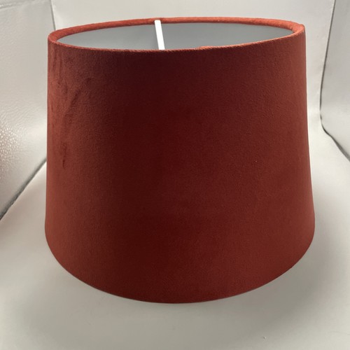 Red velvet tapered lampshade - velvet,