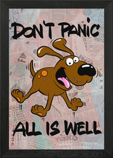 dont panic Framed Wall Art