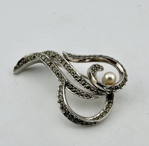 Sphinx silver tone marcasite - sphinx,