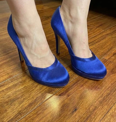 Stunning royal blue - royal, satin