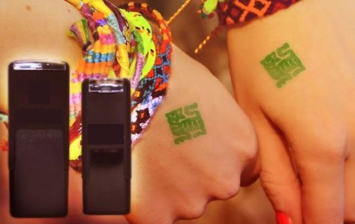 Entry hand stamp - stamp, nightclubs