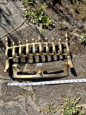 Vintage Solid Brass Fire Grate Front Fret Fireplace Guard 15" Cuffley EN6