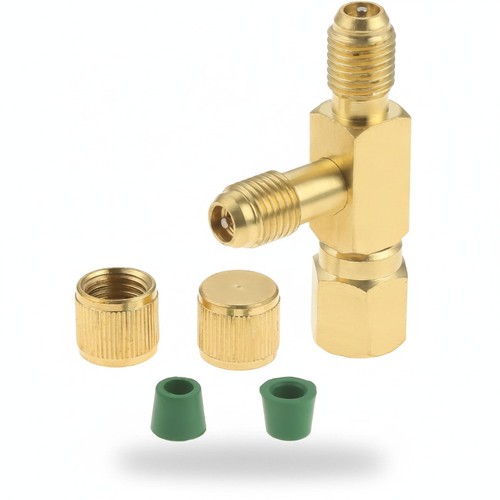 Refrigerant gauge tee - refrigerant,