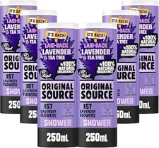 Original Source Lavender Shower Gel, Vegan & Cruelty-Free Pack of 6 x 250ml
