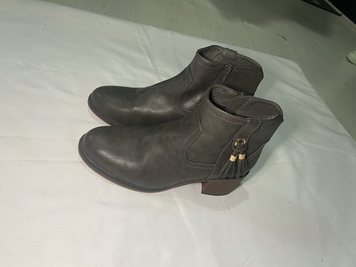 Grey ankle boots - ankle, a