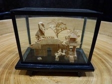 CHINESE PAGODA HAND CARVED