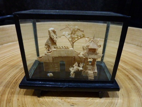 Chinese pagoda hand carved - pagoda,