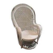 Woven wicker peacock - woven,