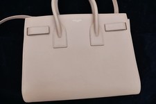 Authentic Yves Saint Laurent YSL Sac de Jour Leather Small Beige Pink Bag