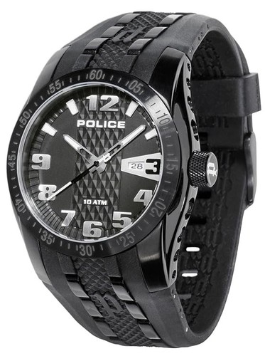 Police topgear silver - topgear, dial