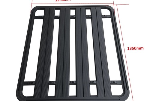 Aluminium roof rack - aluminium, 135x125cm