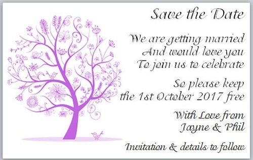 Save the date wedding - x,