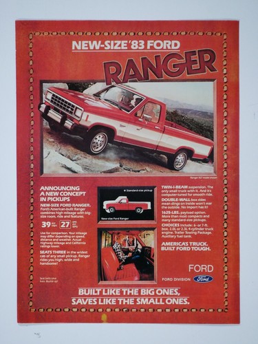 1983 ford ranger pickup truck - ford,