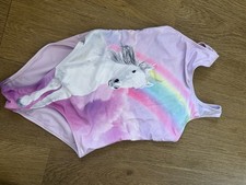 Girl Unicorn Swimsuit Ages 8-9