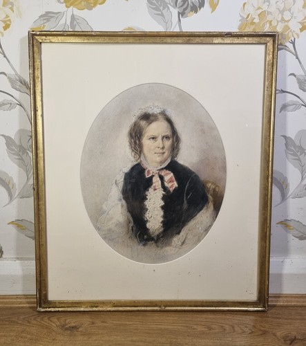 Portrait lady antique - of, 19th