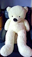 giant 45" white teddy cuddly toy