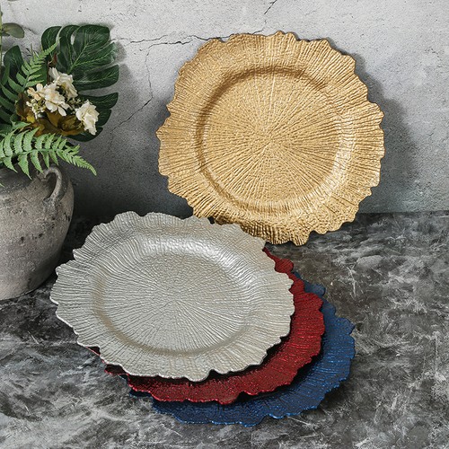 Reef charger plate gold silver - reef,