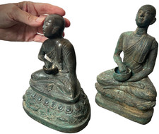 Antique buddhist bronze monk - antique,