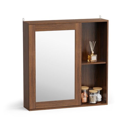 Bathroom mirror cabinet dark - bathroom,