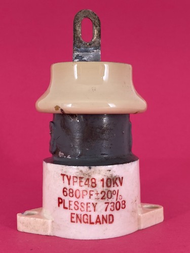680pf 10kv vintage plessey - 680pf,