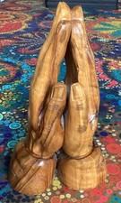 Wooden praying hands carved - praying,