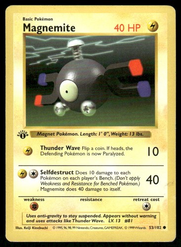 Pokemon cards magnemite - pokemon, 53/102