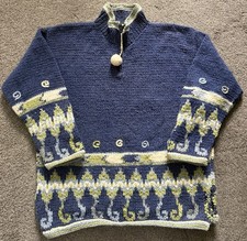 Pachamama Womens Jumper Blue