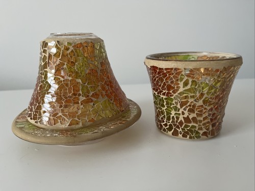 Yankee candle mosaic glass - candle,