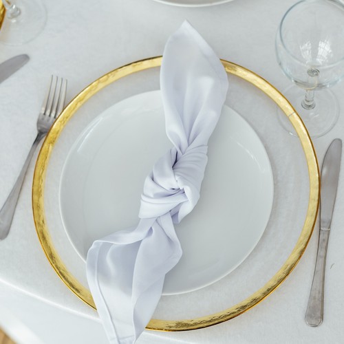 Glass charger plates - plates, inch