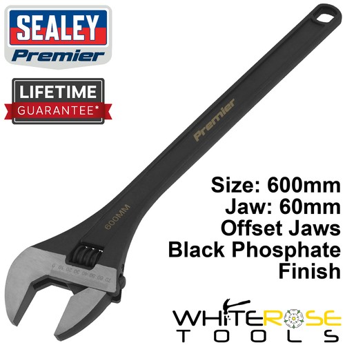 Sealey adjustable wrench - wrench, 600mm