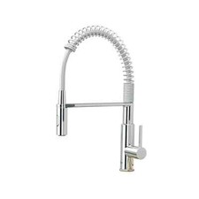 Grohe Get Chrome effect Kitchen Side lever spring neck Tap