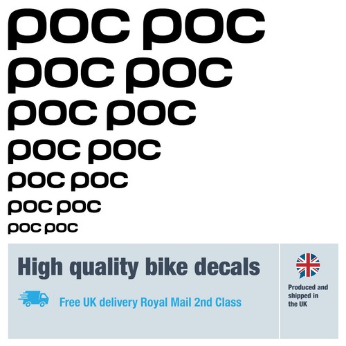 Poc bike accessory decals - poc, decals,