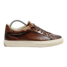 MASSIMO DUTTI Sneaker Trainers Brown Leather Mens UK 7.5