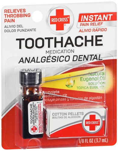 Red cross toothache instant - cross,