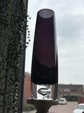 Dark Plum Coloured Glass Vase