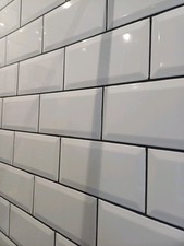 Brick White Bevel Ceramic