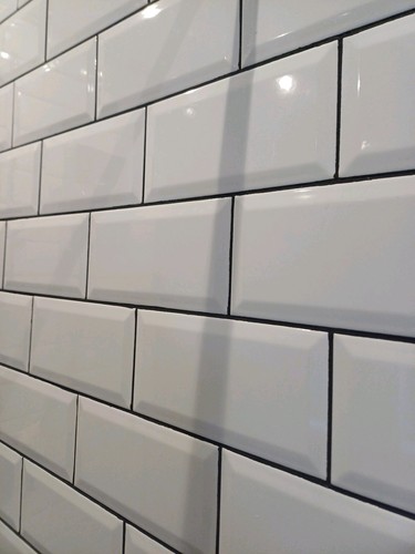 Brick white bevel - bevel, ceramic