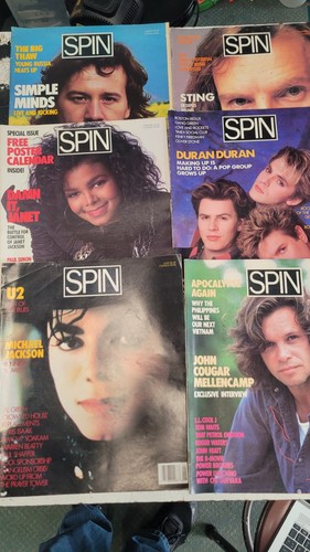Lot spin magazines - 6, 1987