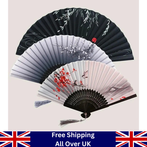 Silk bamboo folding - silk,
