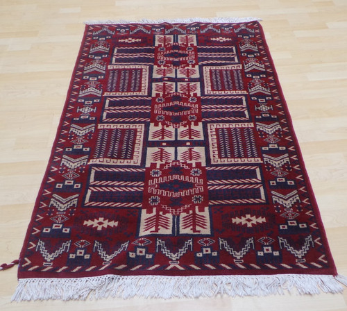 Hand made carpet rug wool - ,