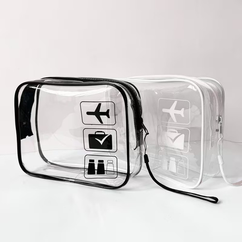 Pvc transparent toiletries tsa - transparent,