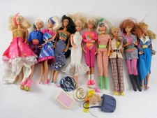 Lot Of 10 Barbie Dolls Mattel