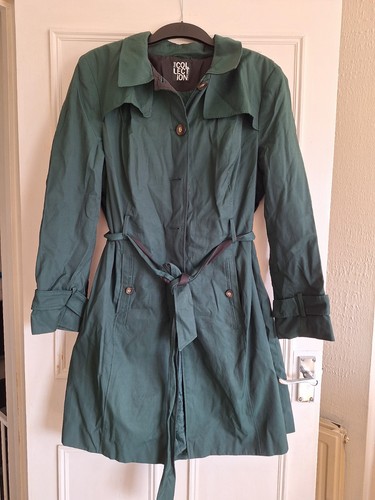 Green women trench coat - green, size