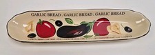 Vintage Rayware Market Garden Garlic Bread Serving Plate