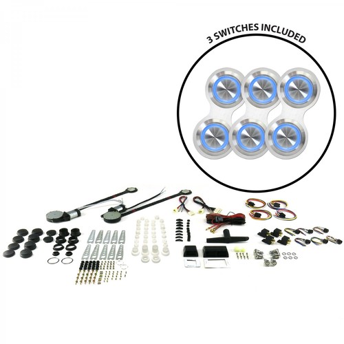 Door power window kit with - window,
