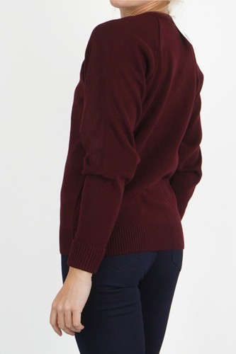 Womens jumper neck long - v-neck,
