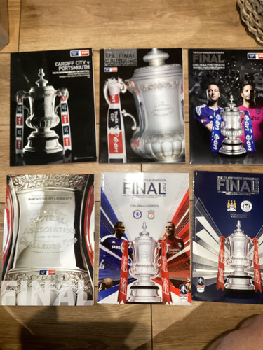 Cup final programmes - cup,