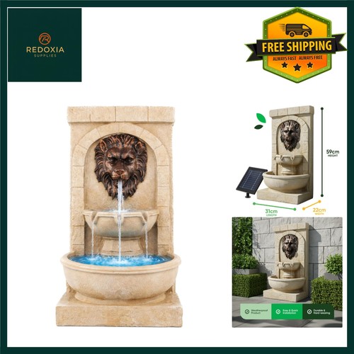 Elegant solar powered lion - elegant,